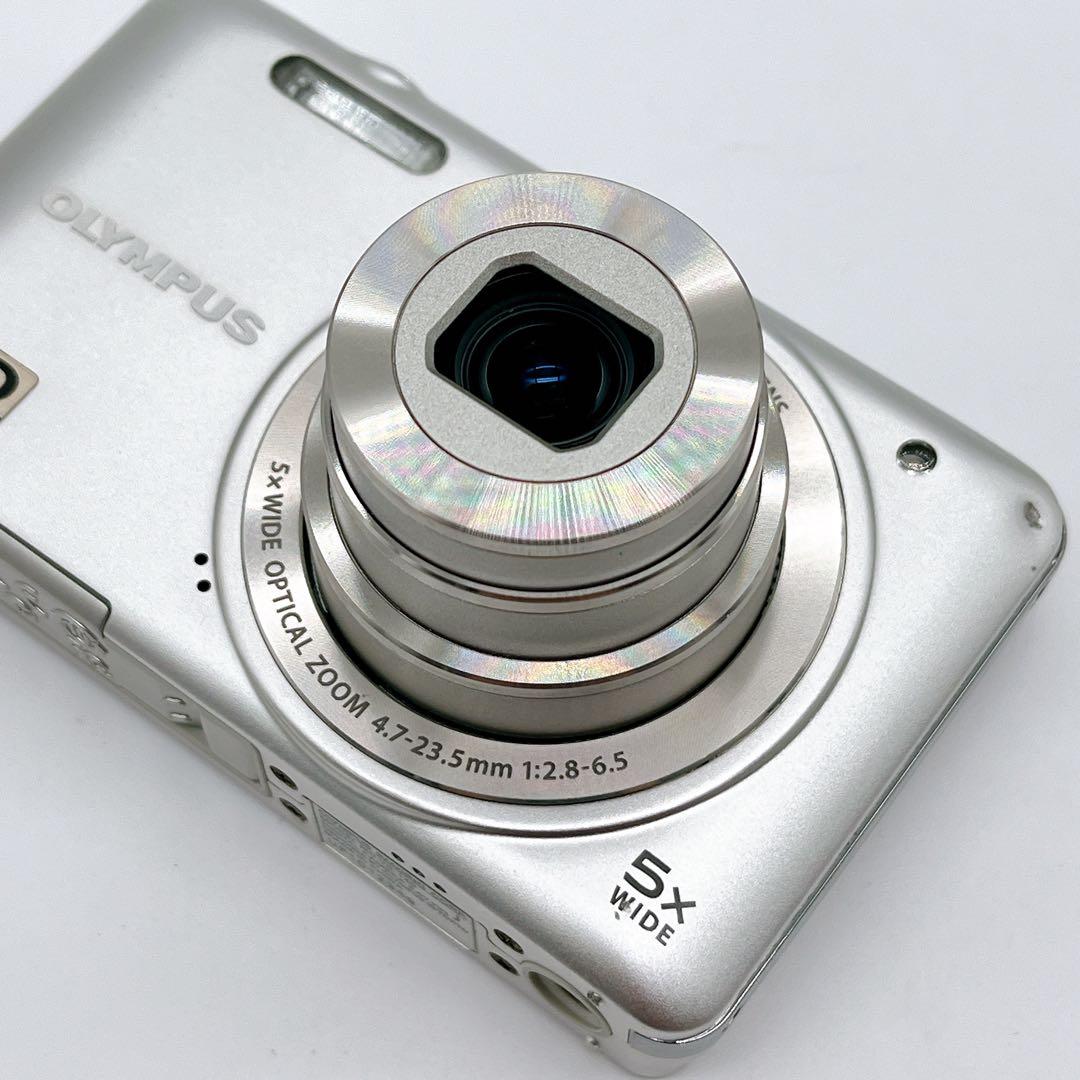 【希少】OLYMPUS VG-140 オールド コンデジ シルバー ソフトケース
