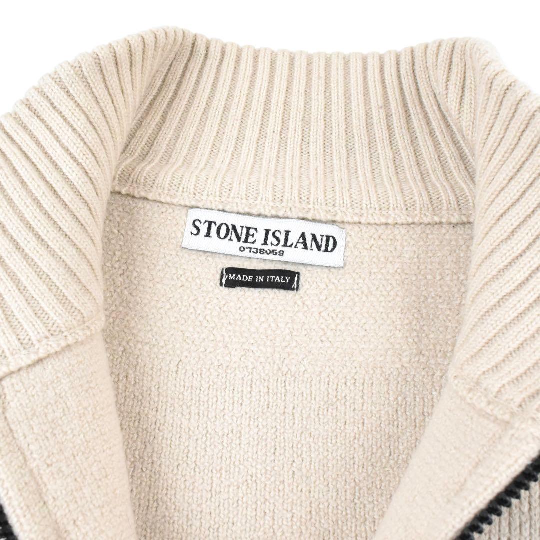 トップス 2003AW STONE  ZIP UP KNIT SWEATER