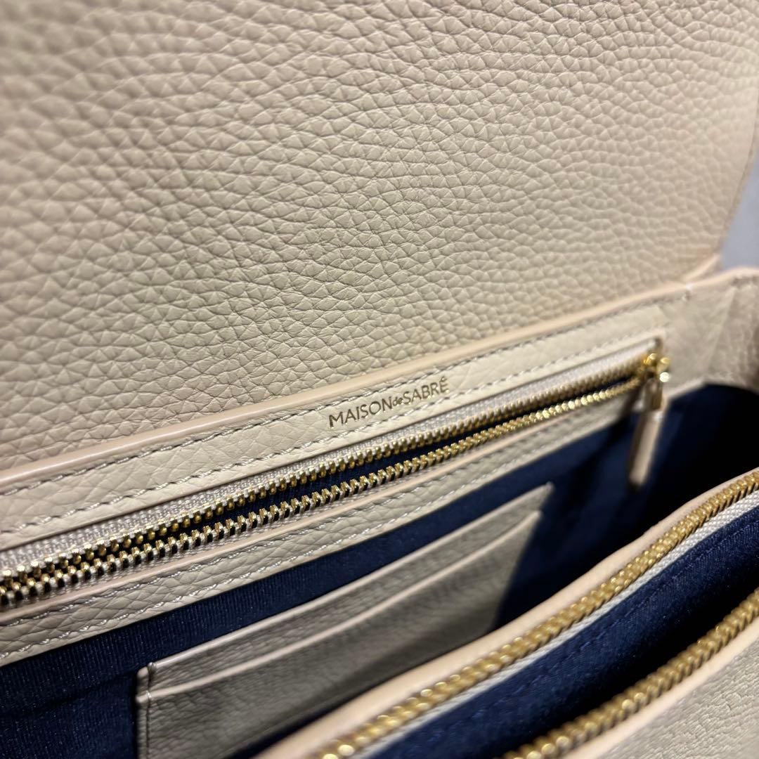 未使用級 MAISON de SABRÉ ショルダーバッグ ベージュ 2way