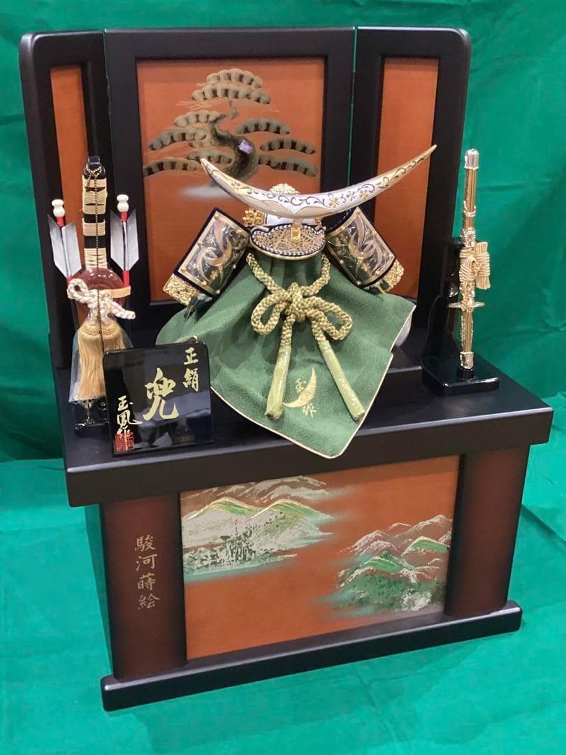 五月人形 兜収納飾り 三日月型前立　1　子どもの日