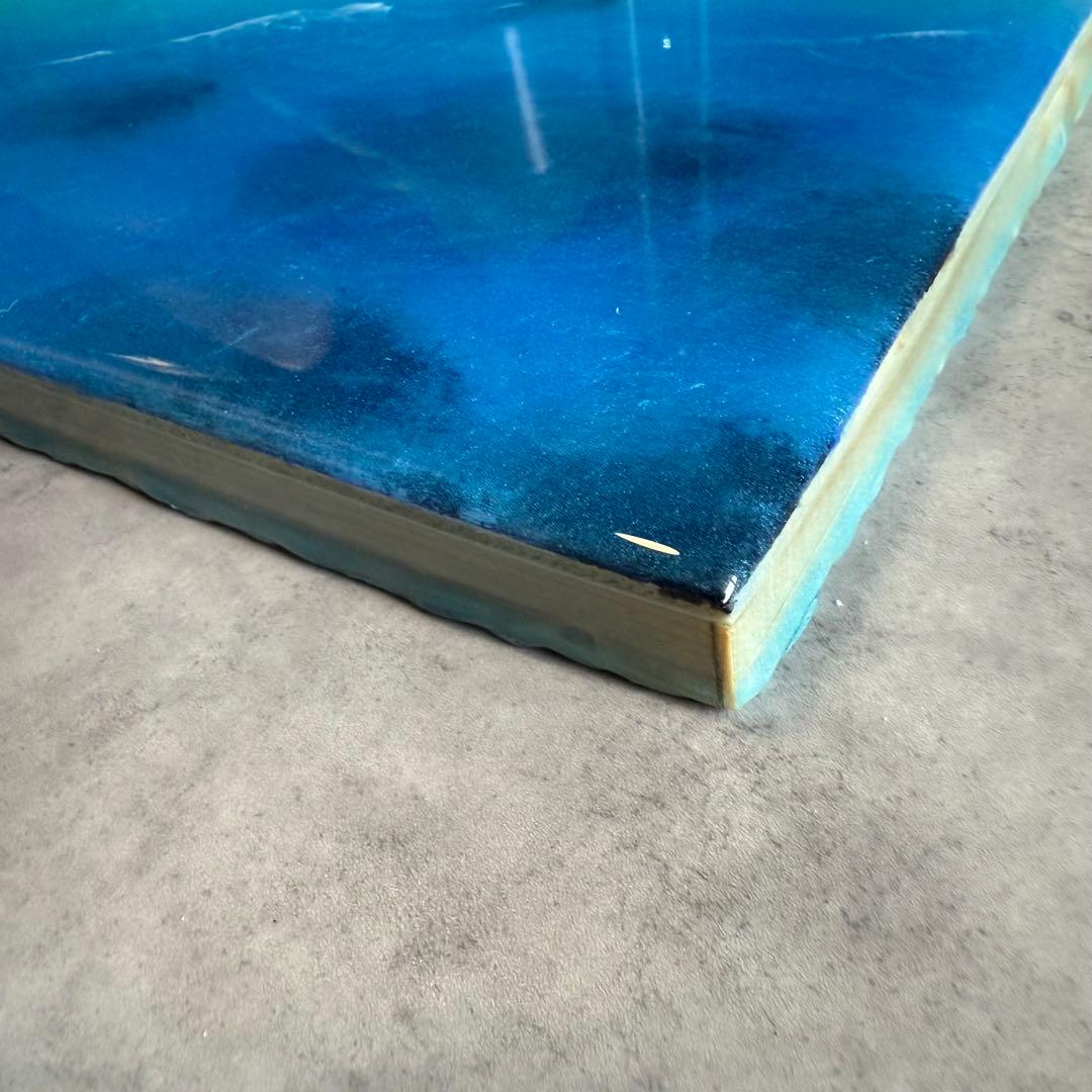 2点セット　レジンアート　海アート　エポキシレジンアート　インテリア　壁掛け