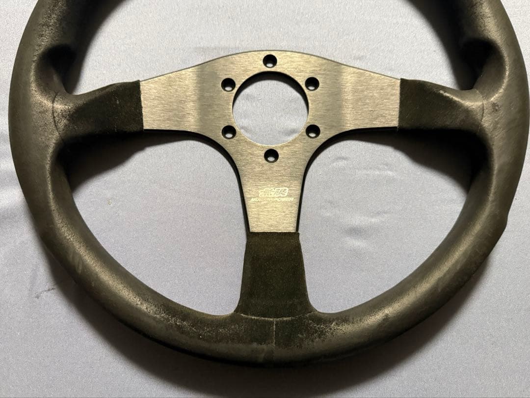 無限 MUGEN ステアリング momo 純正品 バックスキン