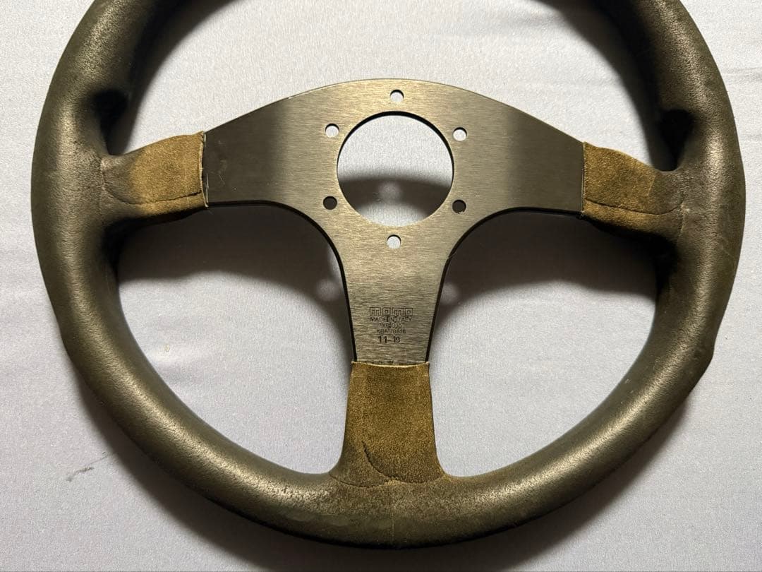 無限 MUGEN ステアリング momo 純正品 バックスキン