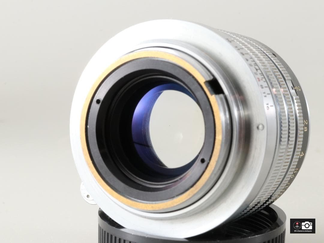 希少美品Nikkor H 5ｃm F/2 黒帯ライカＬ３９レンズ整備済２