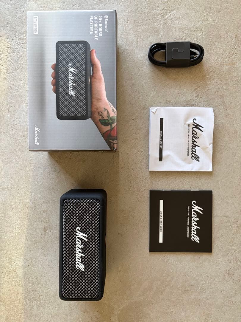 Marshall ワイヤレススピーカー ブラック　EMBERTON