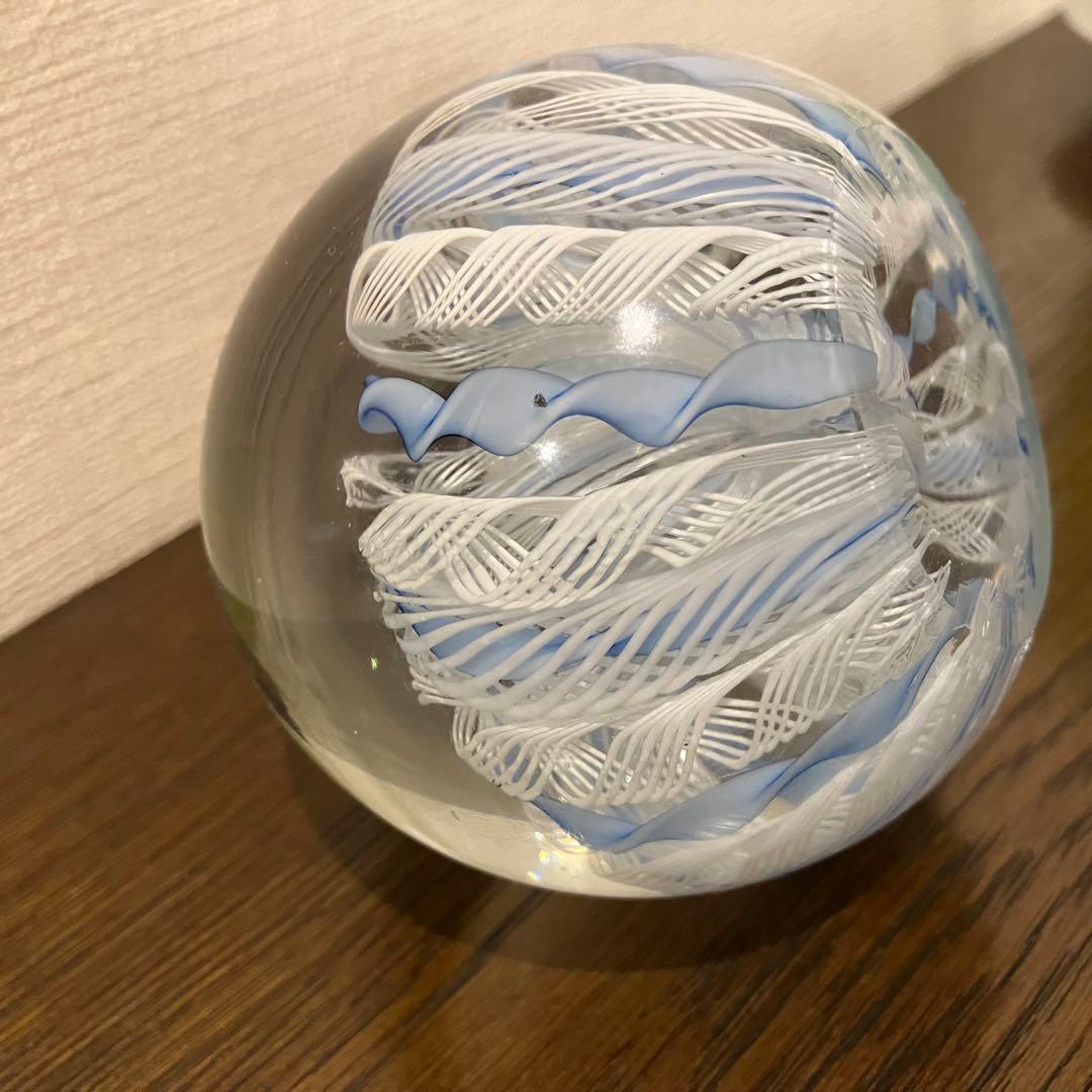 Murano glass ベネチアングラス　レース　ペーパーウエイト