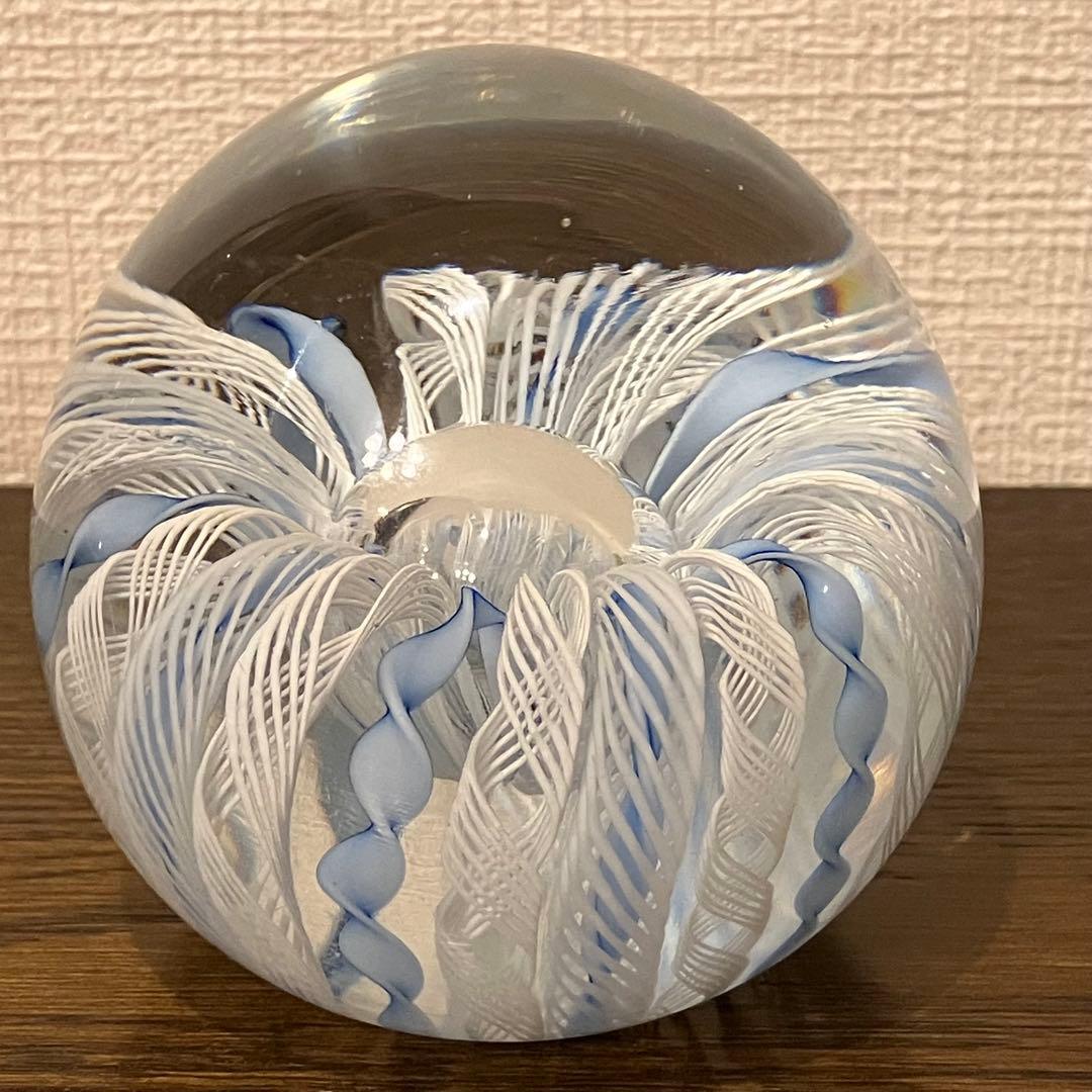 Murano glass ベネチアングラス　レース　ペーパーウエイト