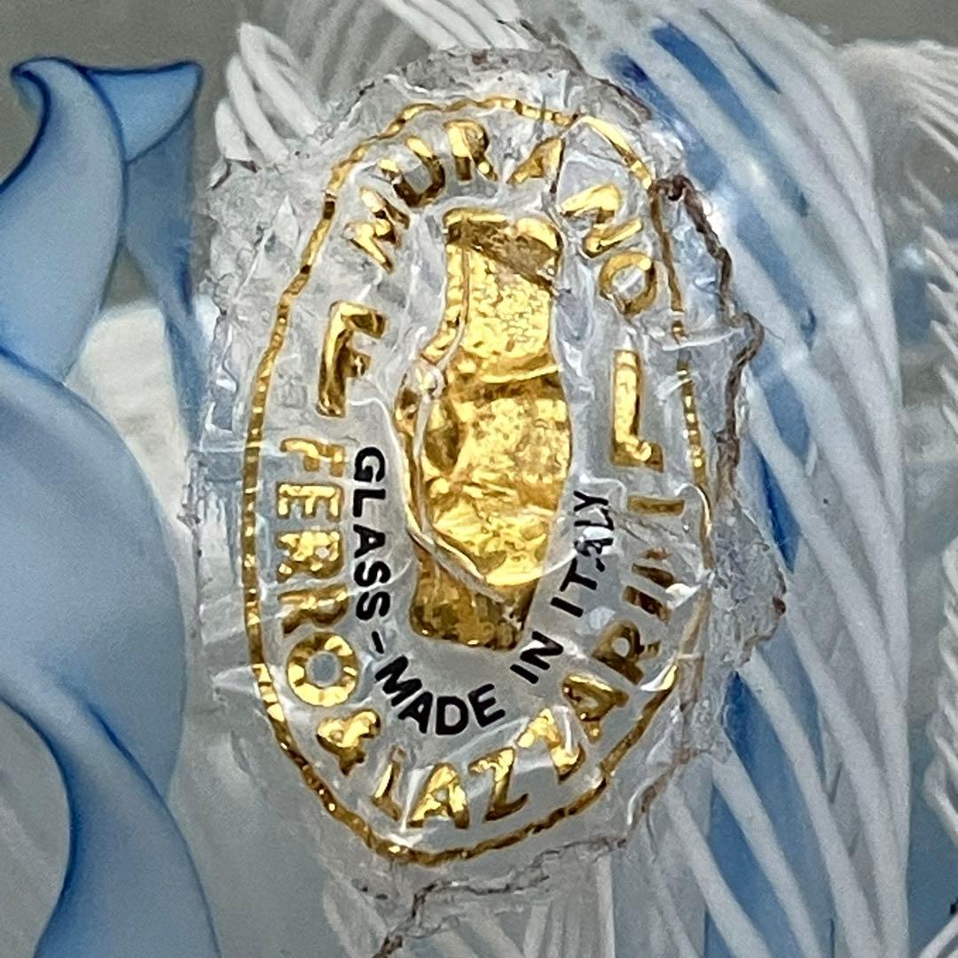 Murano glass ベネチアングラス　レース　ペーパーウエイト