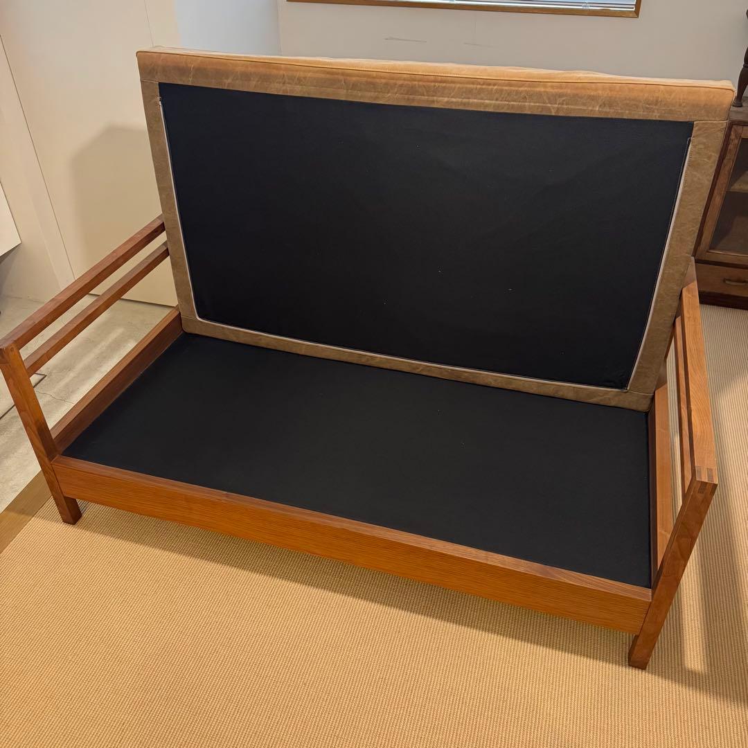 広松木工 リポーゾソファ／ベージュ2人掛けソファ