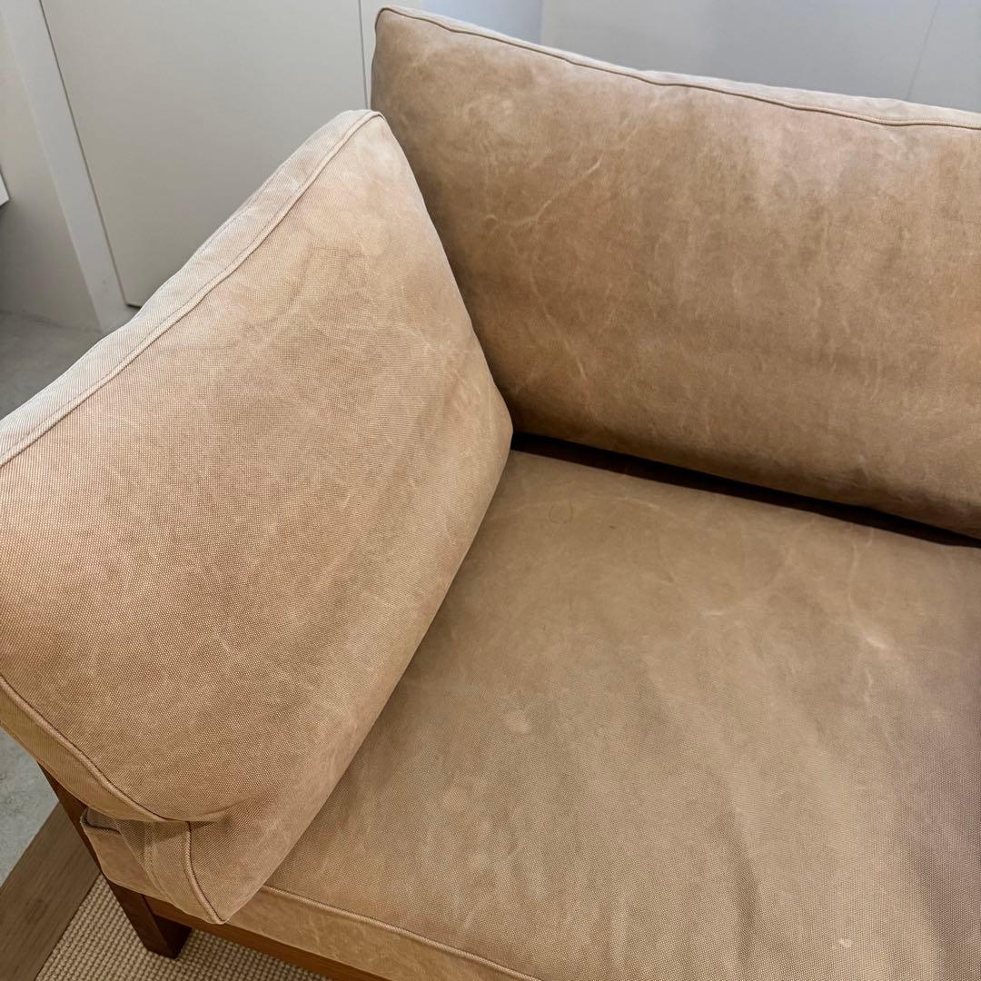 広松木工 リポーゾソファ／ベージュ2人掛けソファ