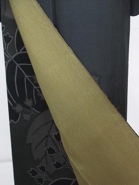 未着用に近い！美品＊７マルキ＊本場大島紬＊インパクト大＊訪問着＊１６７ｃｍ裄６５