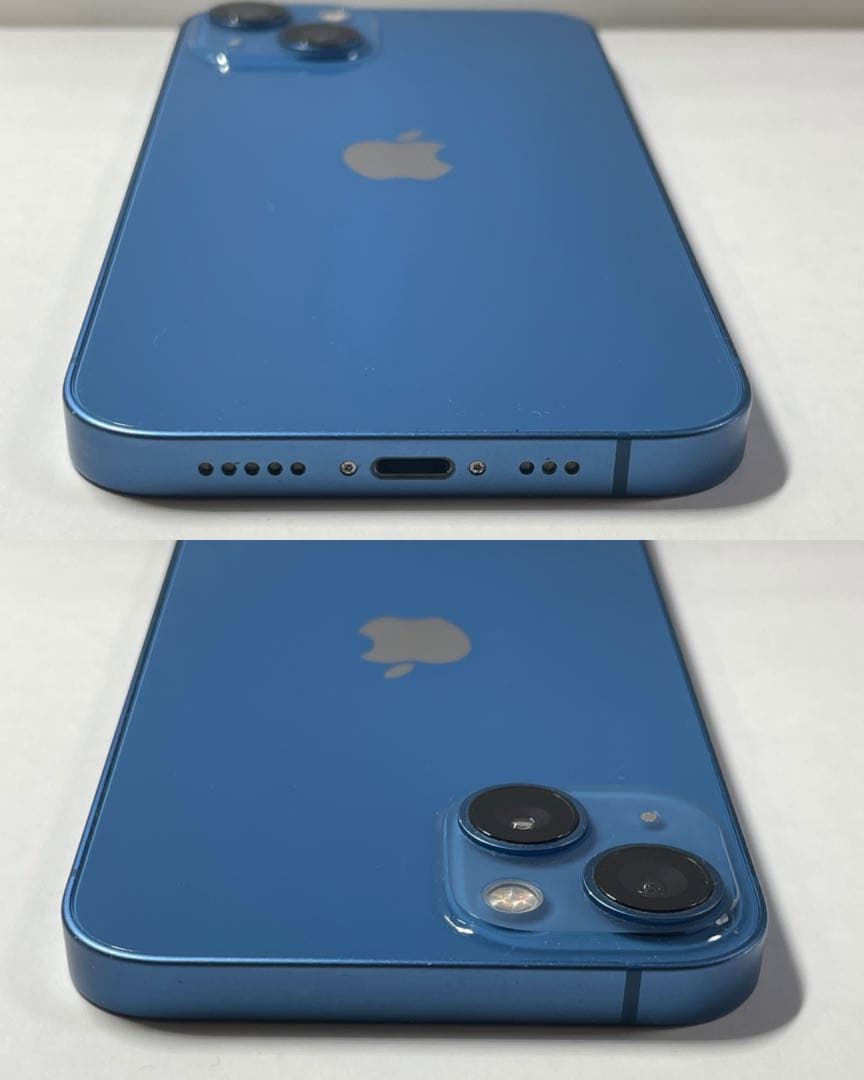 iPhone13 128GB ブルー バッテリー100% 取外し純正バッテリー付