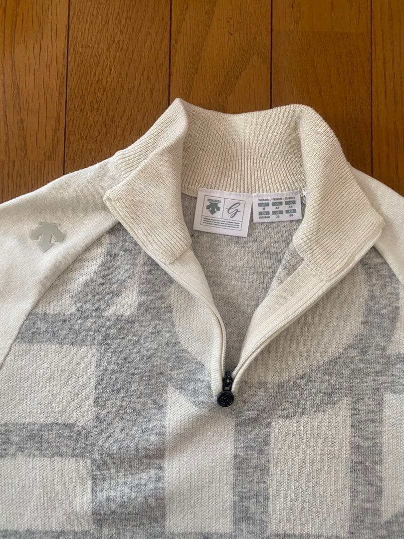 デサントゴルフ レディースウェア セットアップ ホワイト/グレー