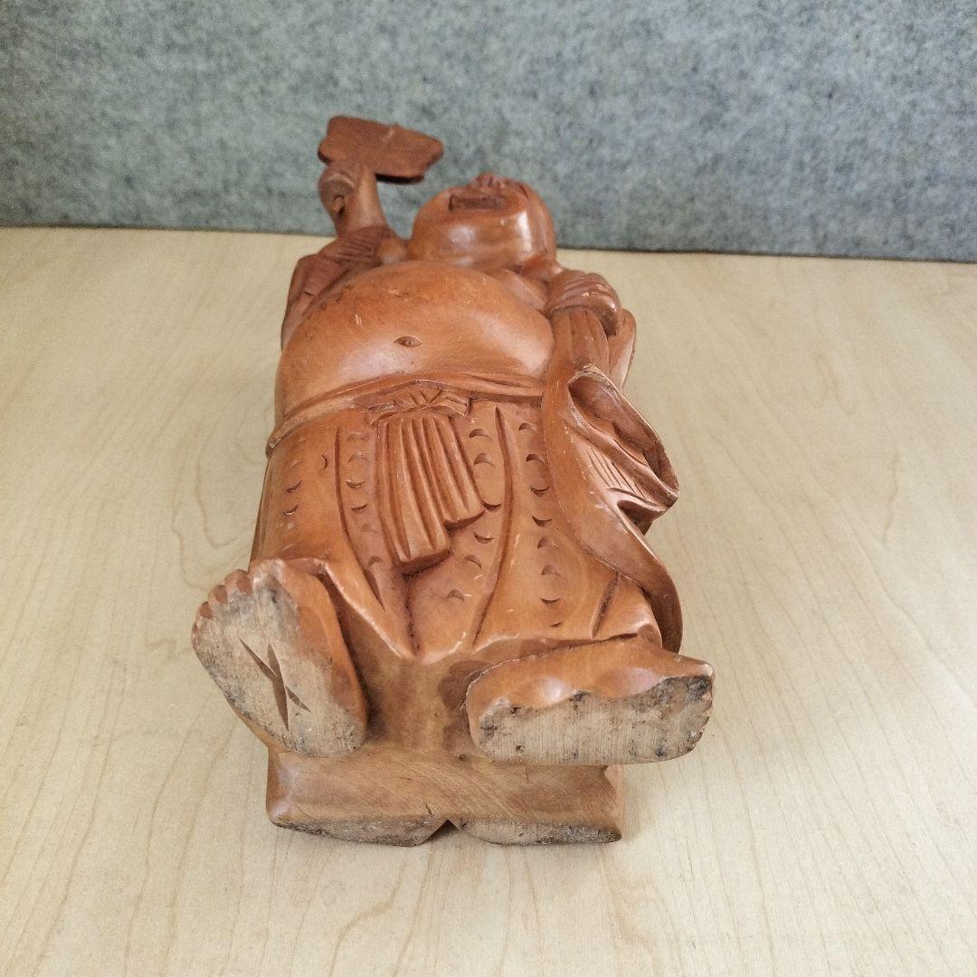 七福神　大黒様　布袋様　 木彫　置物　2体セット
