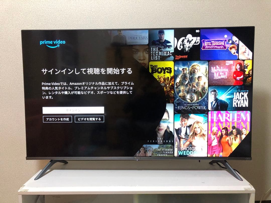 2021年製！50V型 4Kチューナー内蔵 液晶テレビ 50A65G ネット動画