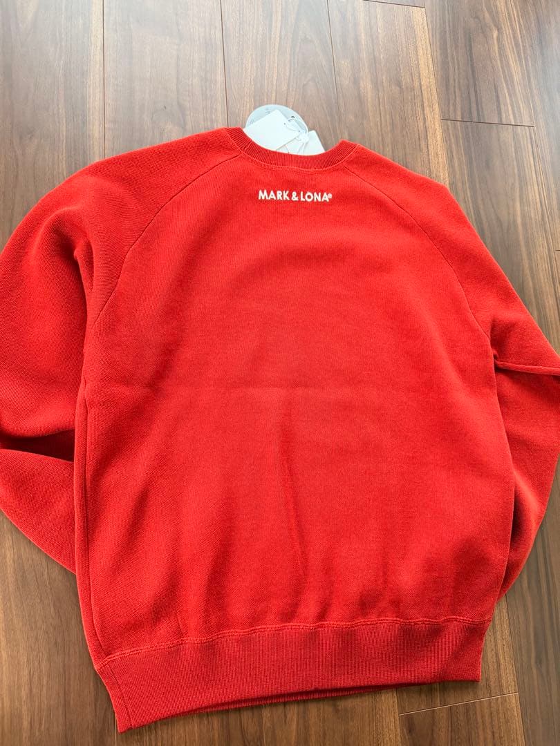 新品未使用MARK & LONAレッド セーター MLM-3C-AB05 44