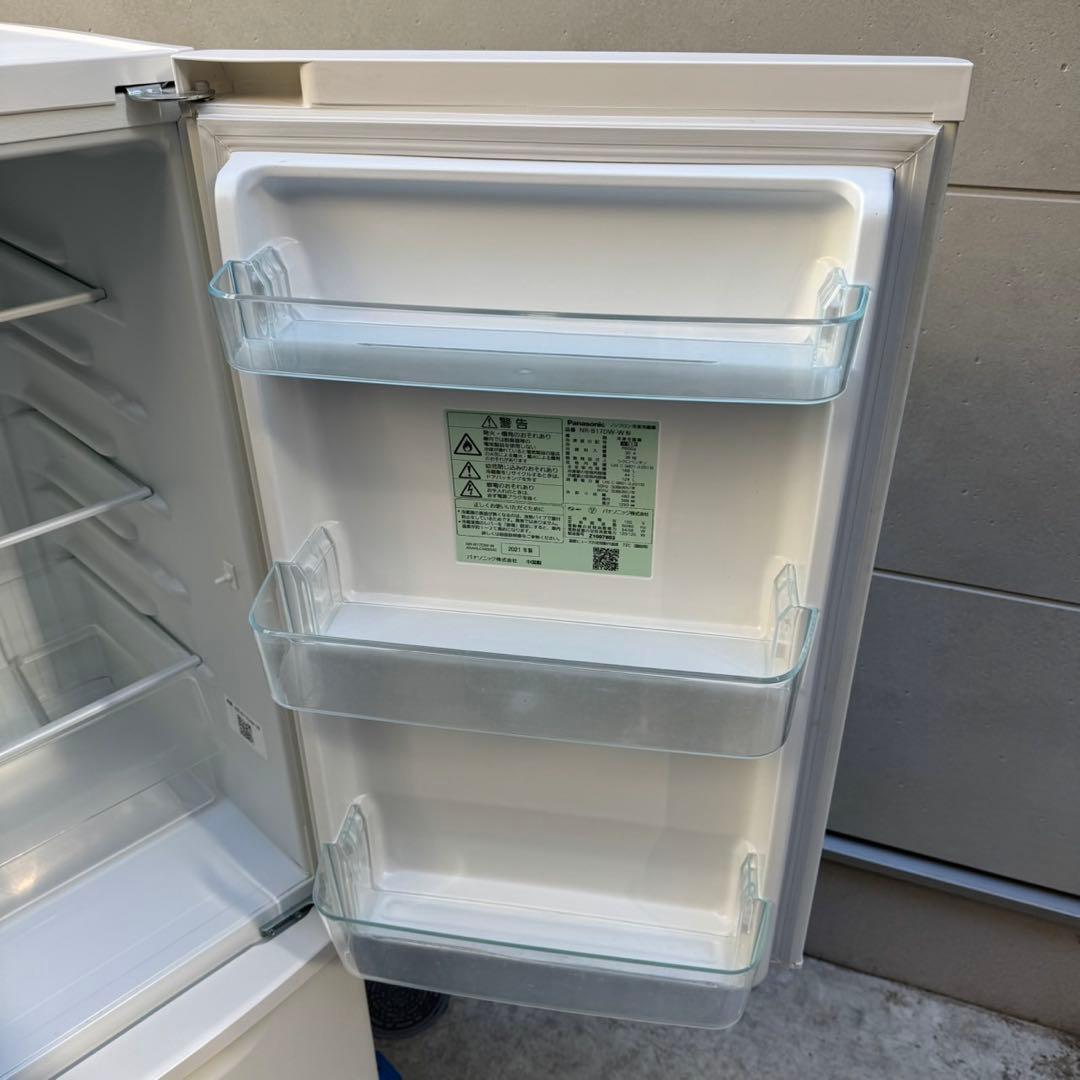 166⭐️2021年製美品★パナソニック　冷蔵庫　大型　マットホワイト　一人暮らし