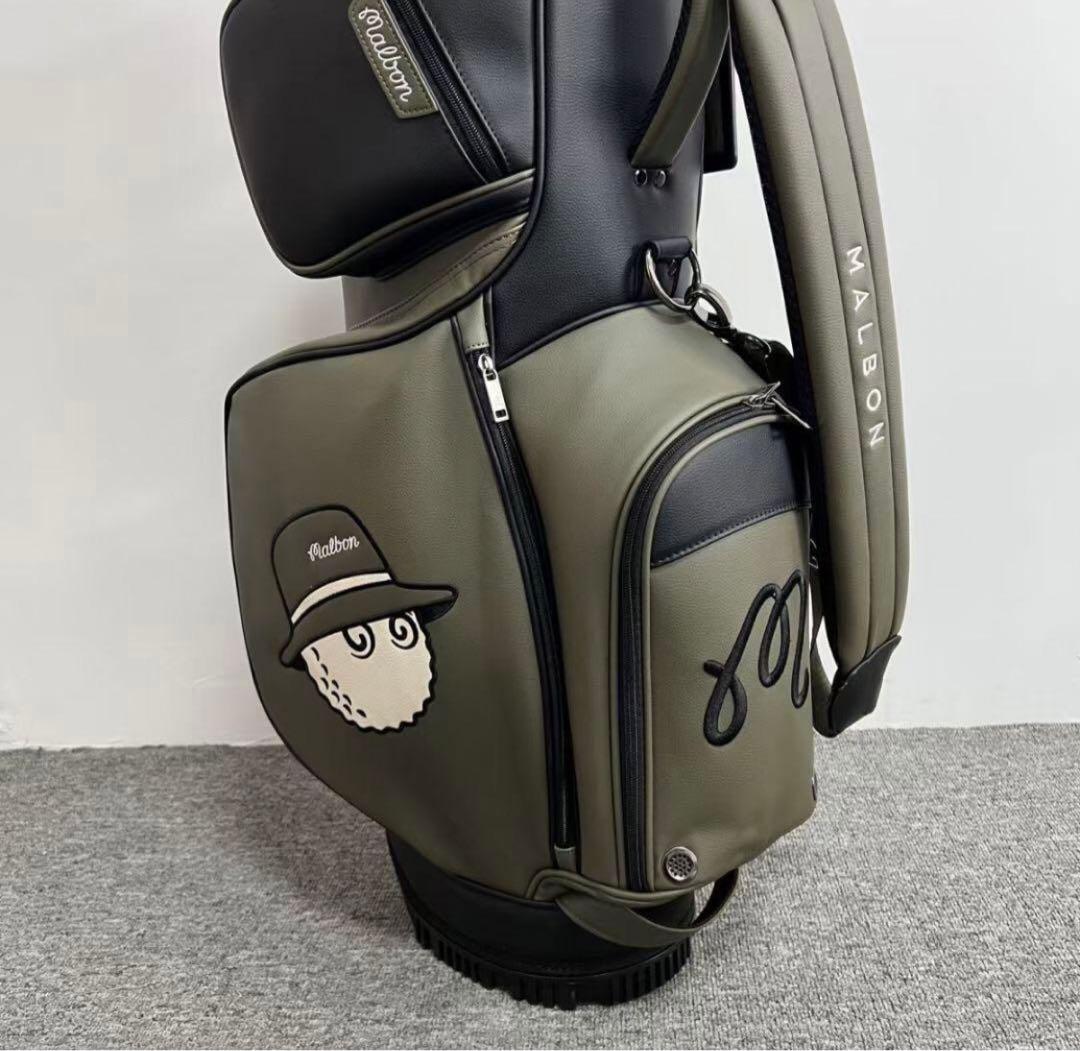 Malbon Golf マルボン ゴルフ キャディバッグ ゴルフバッグ PU