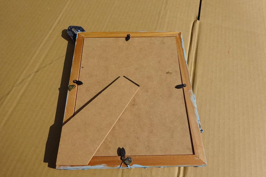 デニム フォトフレーム 写真立て インテリア雑貨 小物入れ ポケット 壁掛け