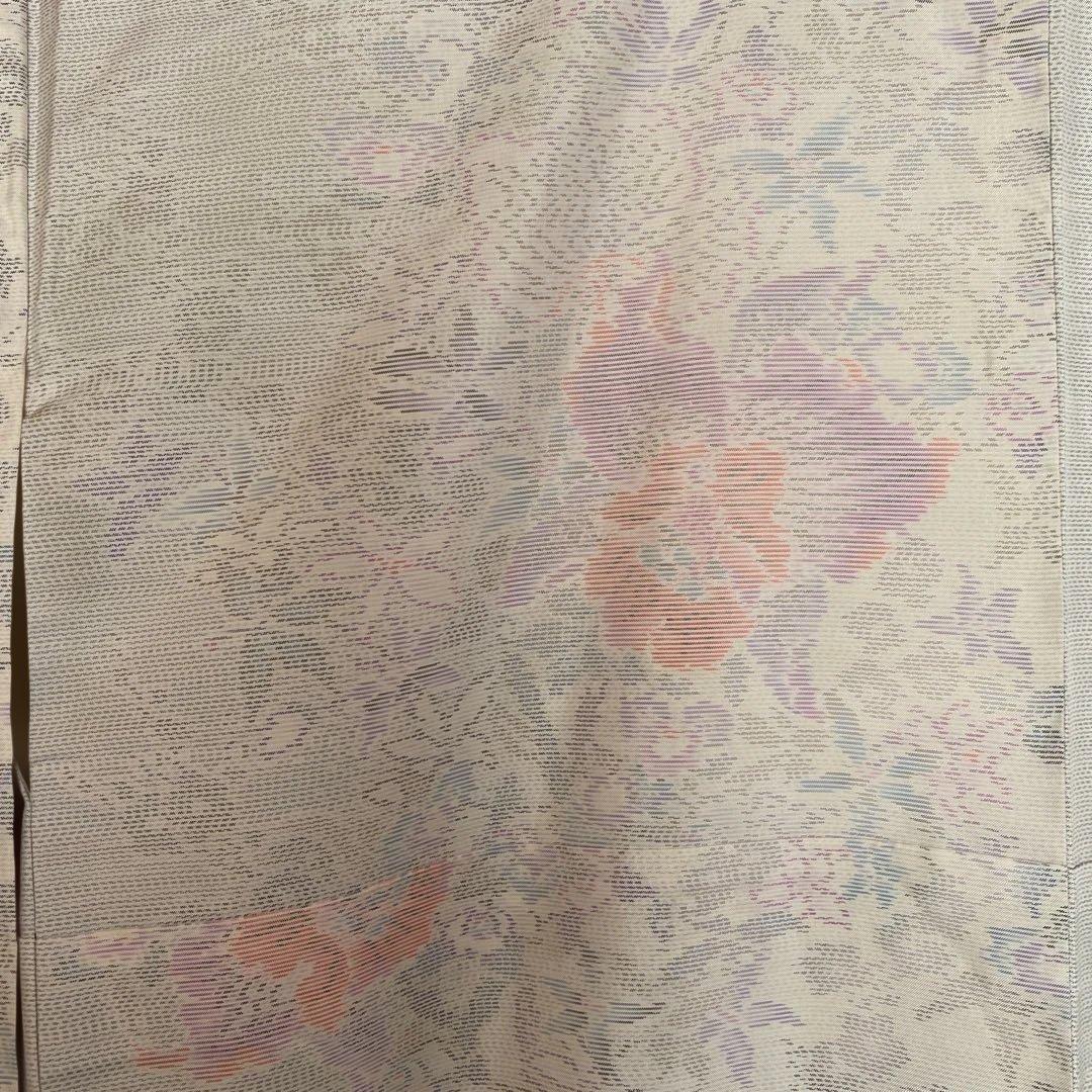 本場白大島　アンサンブル　草花模様