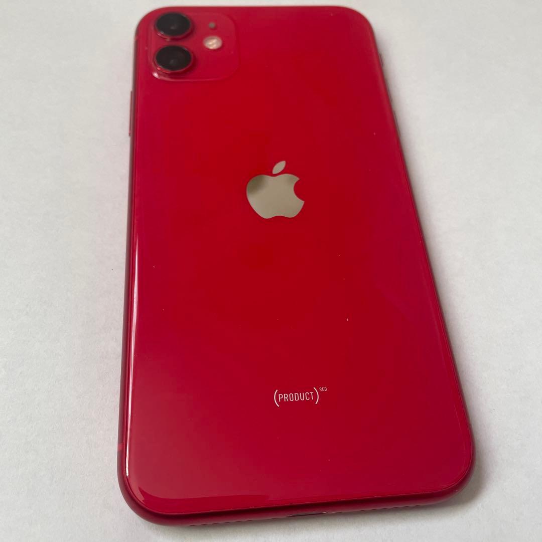 美品 iPhone11 64G レッド 中古 SIMフリー 初期化済
