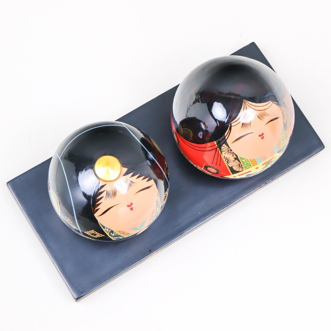 大内人形 特大 雛人形 大内塗 山口伝統工芸 共箱
