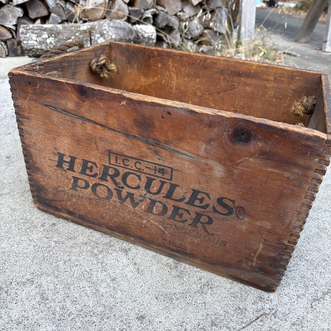 40-50s ヘラクレス　ヴィンテージ木箱 USA 製　アンティーク　店舗什器