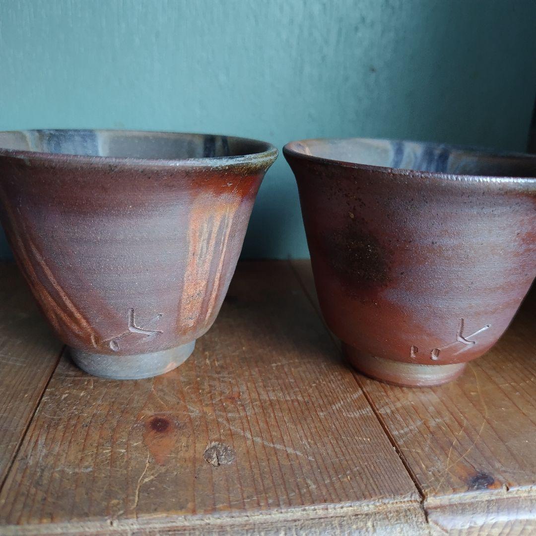 専用出品　備前焼　松本篤治　急須＆湯呑みセット　煎茶　茶器　岡山　伝統工芸士宝瓶