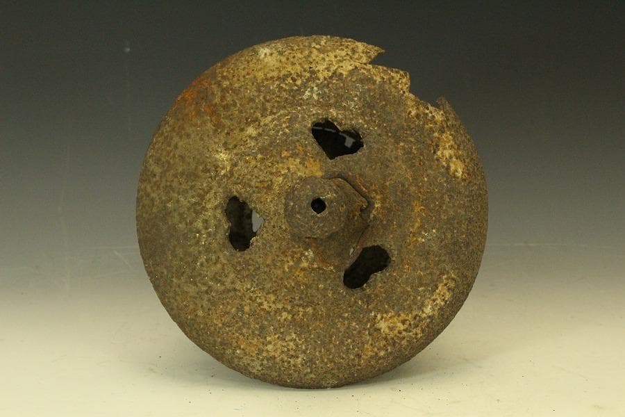 吊り灯籠 時代 詫び寂 鉄灯籠 高28cm 庭道具(LC623)