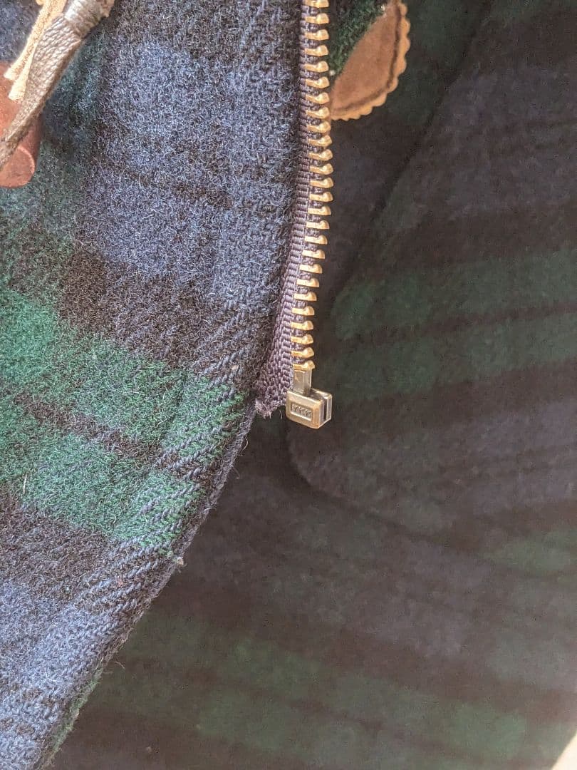 【chack】L.L.Bean チェック柄ダッフルコート MEDIUM