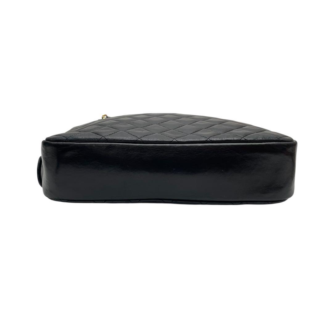 シャネル マトラッセ ラムスキン チェーン ショルダー トート バッグ レザー