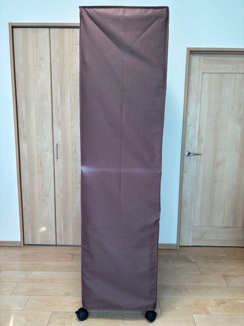 みんた様購入専用ルミナススリムキャスター付シルバー5段ラック　カバー付　90幅