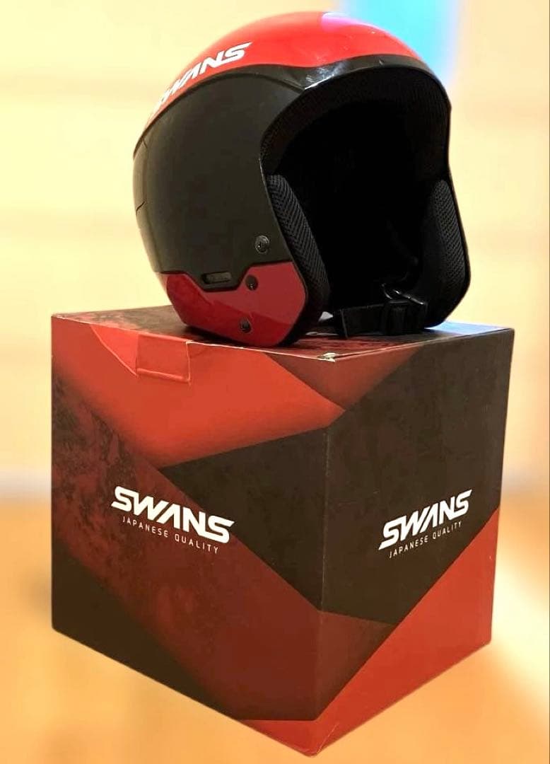 SWANS ヘルメット (FIS対応)とゴーグルとチンガードの3点セット