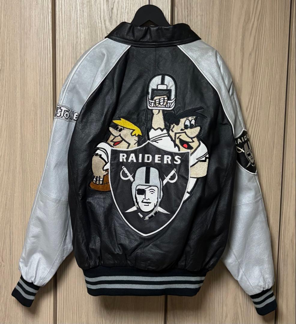MONTANA TOONS レイダース RAIDERS レザージャケット L