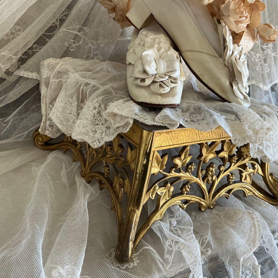 ＊希少＊１９世紀フランスアンティーク　ブロンズ×金鍍金　ディスプレイ台　ポワドレ