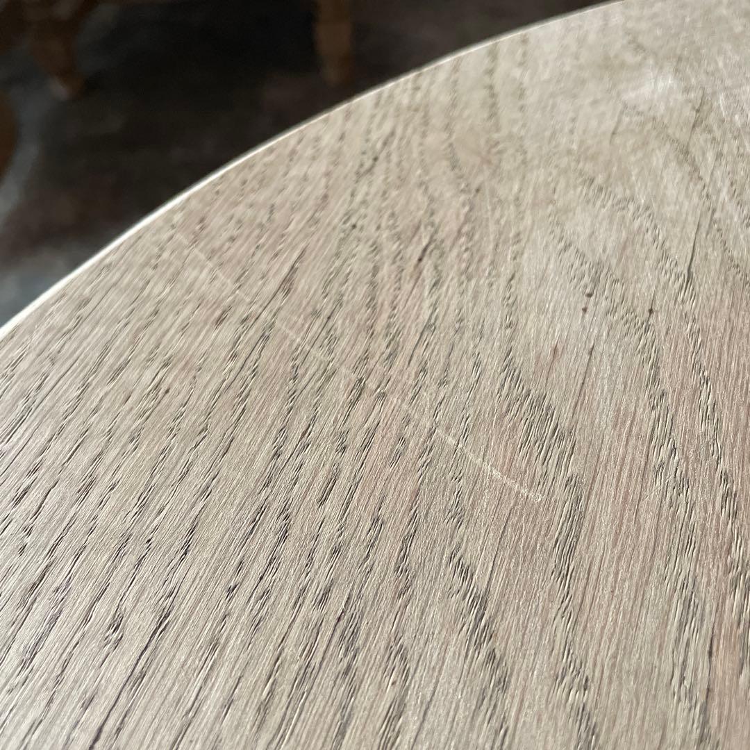 年末・年始SALE ビンテージ ラウンドサイドテーブル 剥離