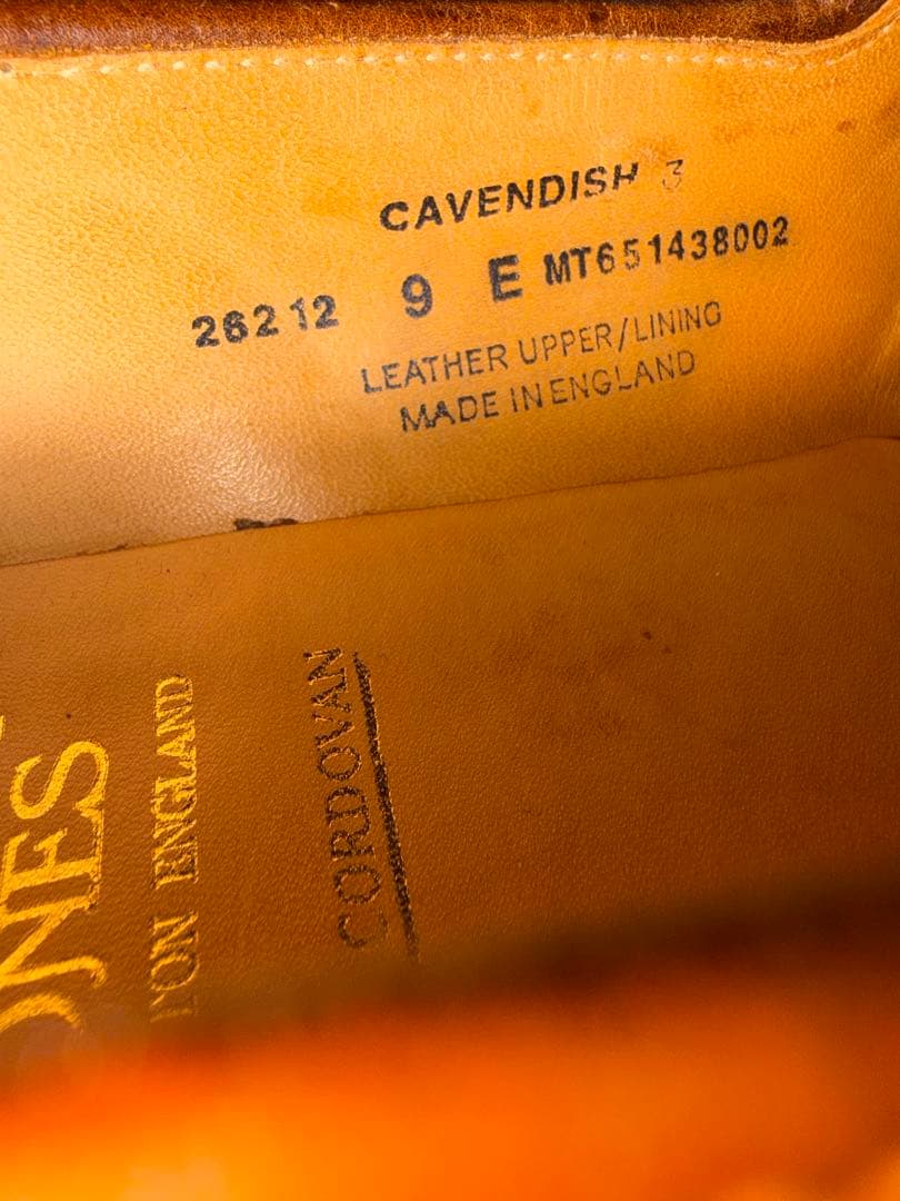 CROCKETT&JONES キャベンディッシュ3 ウィスキーコードバン 9E