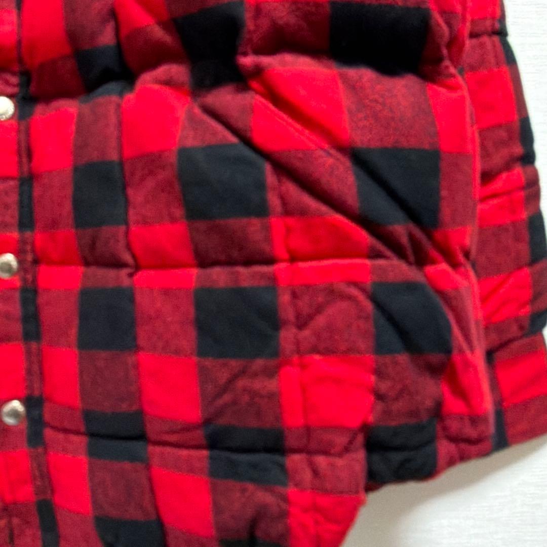 ボーイズマーケット別注クレセントダウンバッファローチェック未使用品　XXL