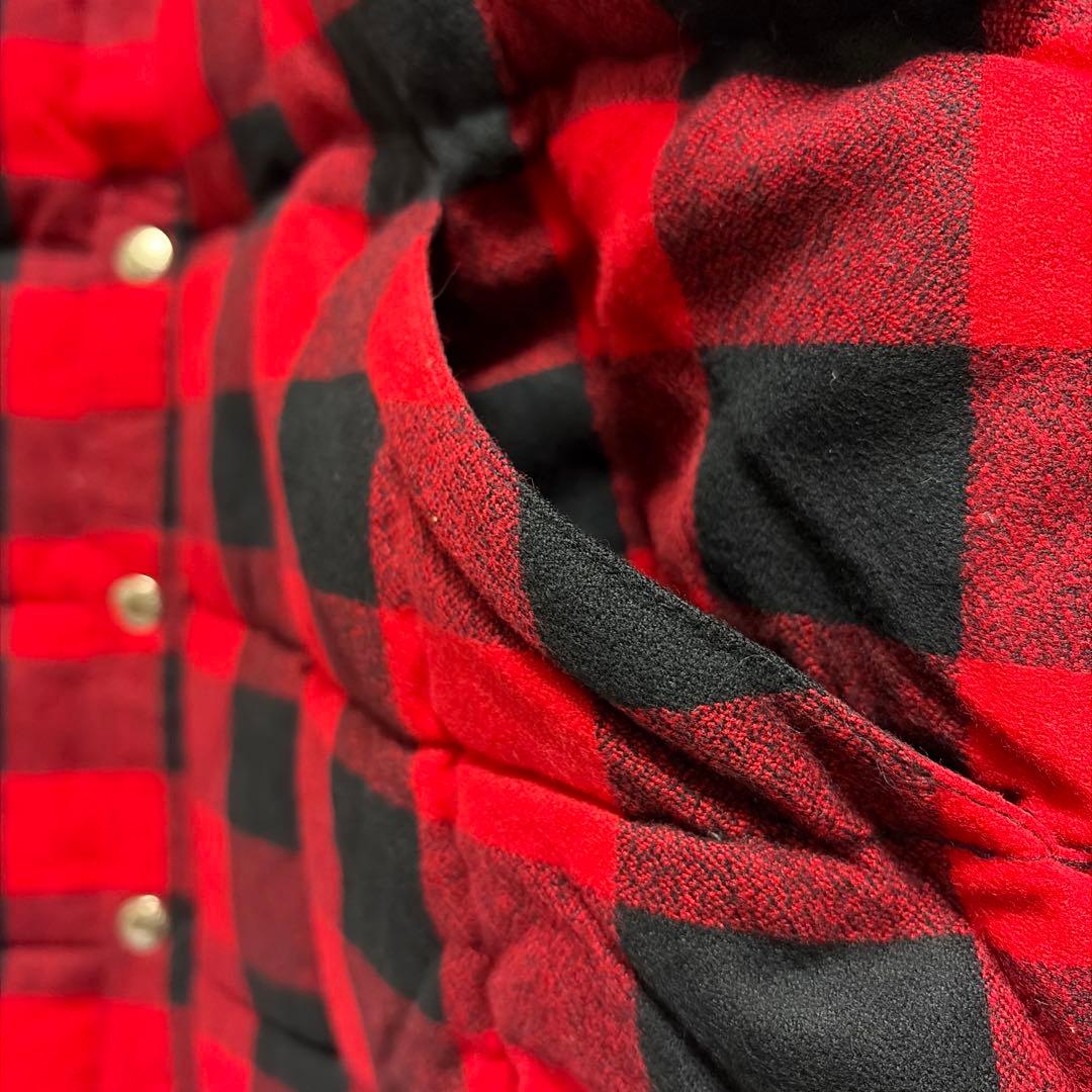 ボーイズマーケット別注クレセントダウンバッファローチェック未使用品　XXL