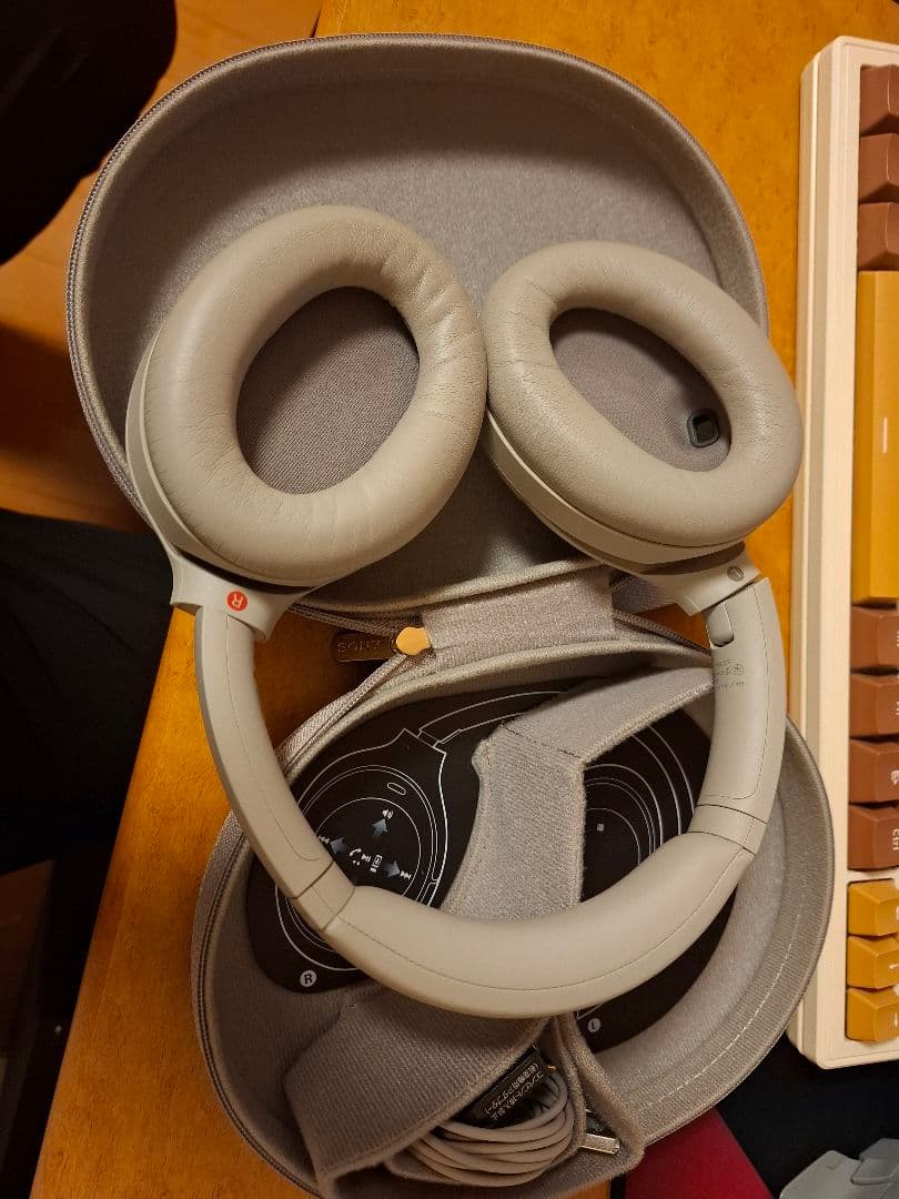 SONY WH-1000XM4 ワイヤレスヘッドホン グレー ケース付き