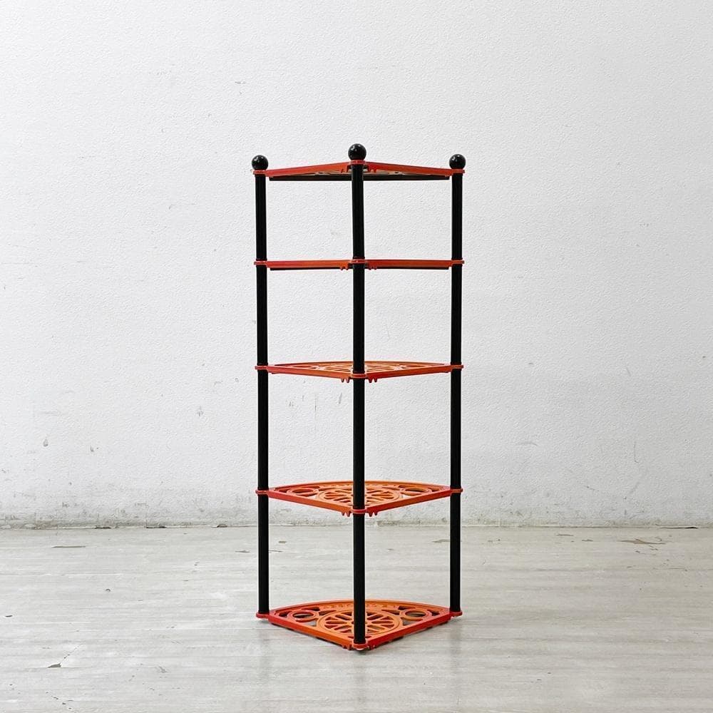 ● ルクルーゼ LE CREUSET ポットスタンド 5段 オレンジ ホーロー