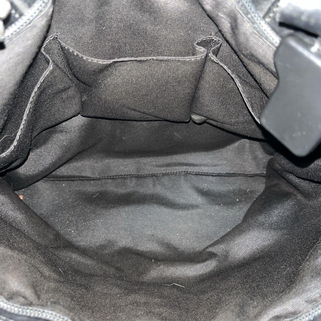 コーチ　2way ビジネスバッグ　ブリーフケース　型押しロゴ　A4可　レザー　黒