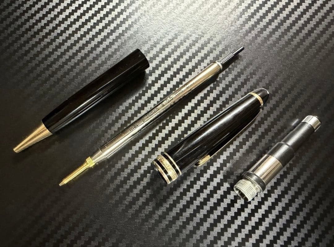 極美品 モンブラン マイスターシュテュック 165 ペンシル 0.5 ブラック