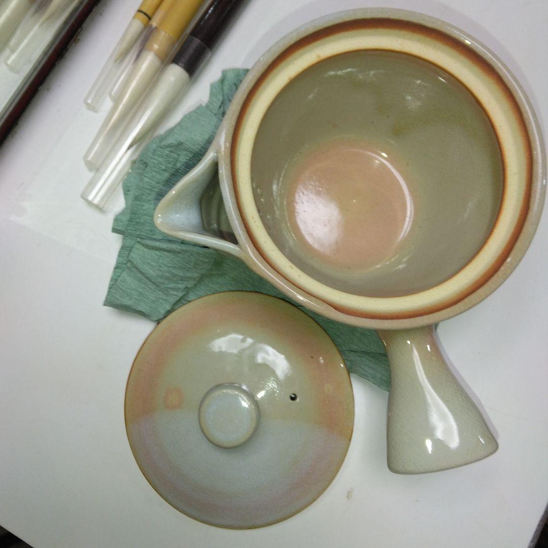 51年前？～萩　焼～湯飲みセット～古い～中国の筆～4本～大筆～中筆～小筆～小筆