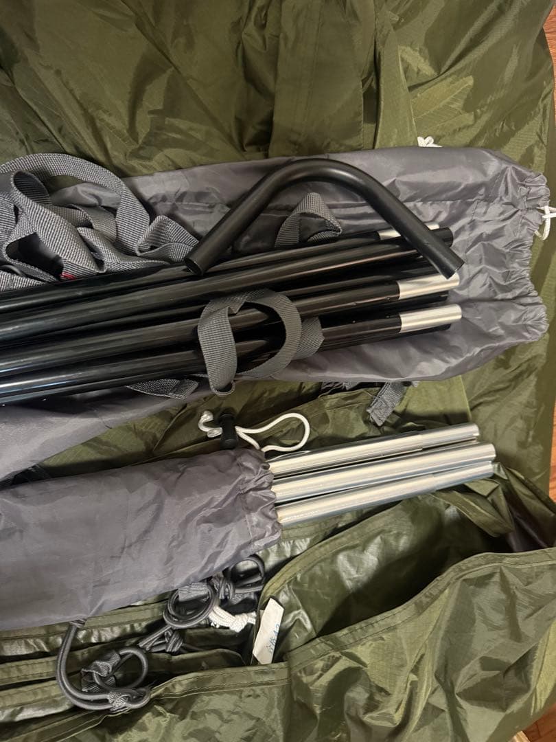 /BUNDOK/BDK-75/テント　タープ、2又ポール、シート、ポールセット