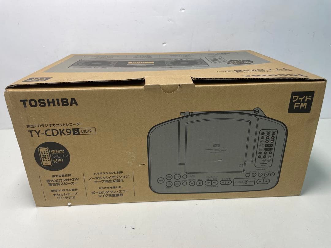 TOSHIBA TY-CDK9(S) シルバー　東芝　ラジカセ