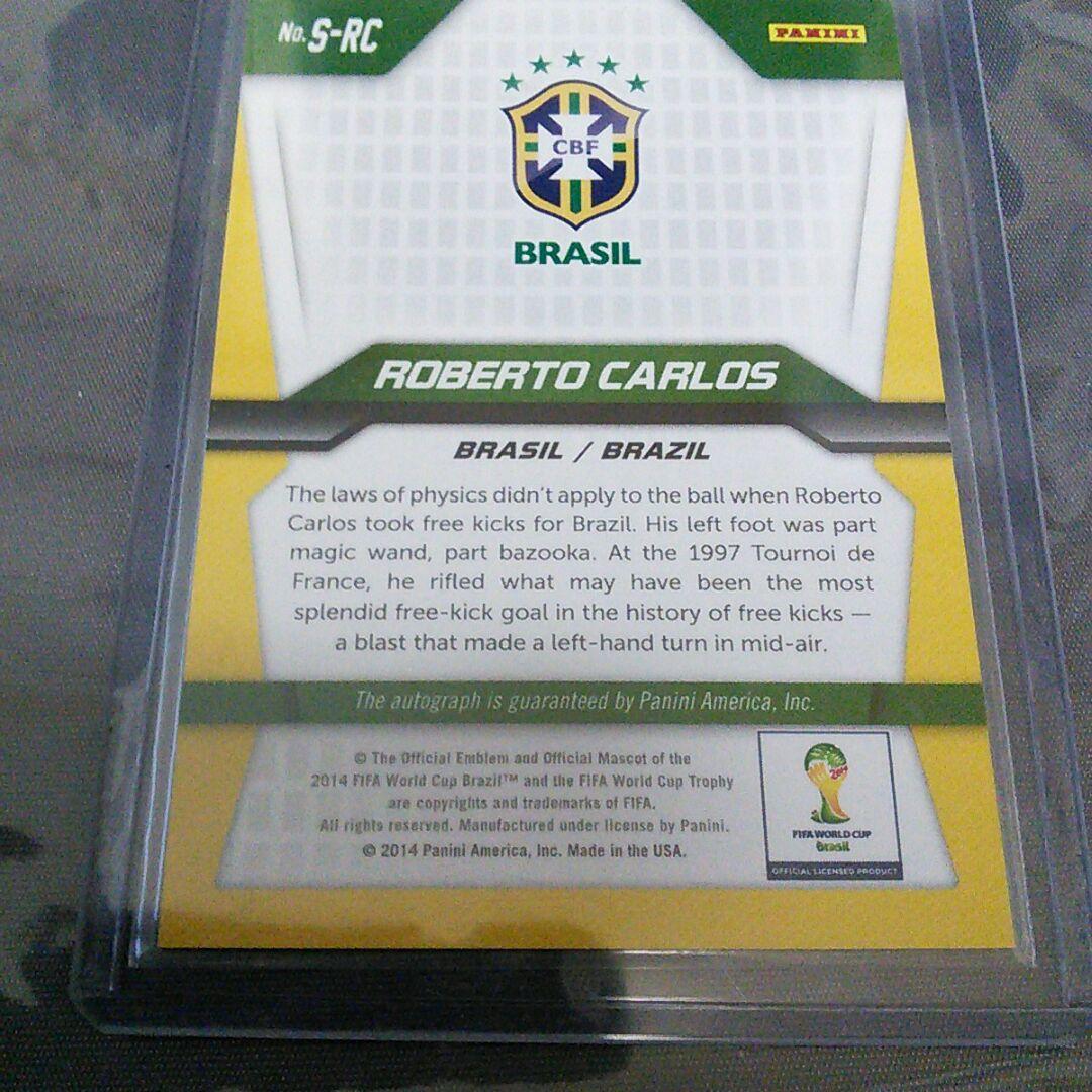 2014年ブラジルWC ロベルトカルロス直筆サイン入りカード