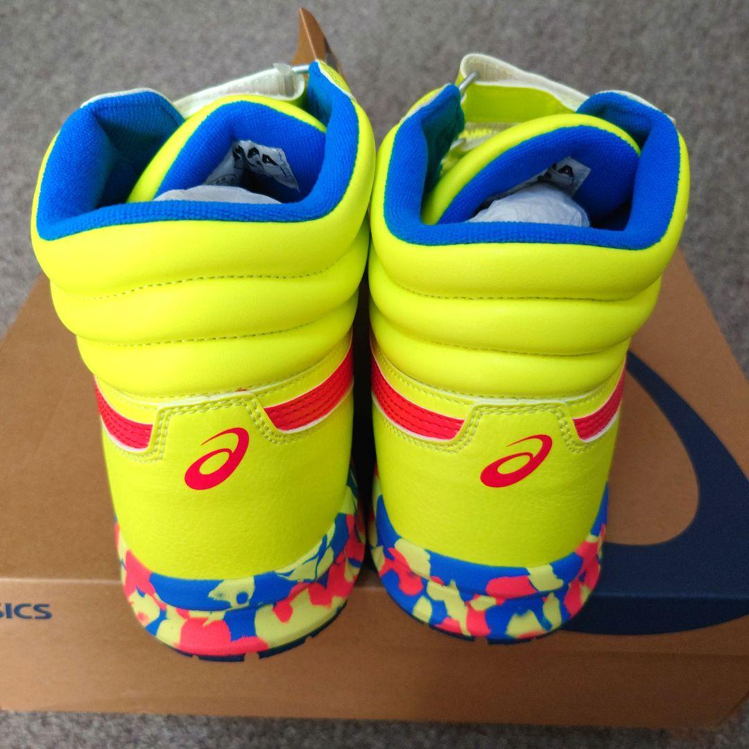 CP302 asics 蛍光イエロー/ ピンク/ブルー 安全靴 限定カラー