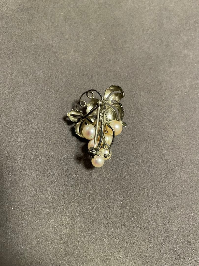 ミキモト　MIKIMOTO ぶどう　ブローチ　925【未使用】