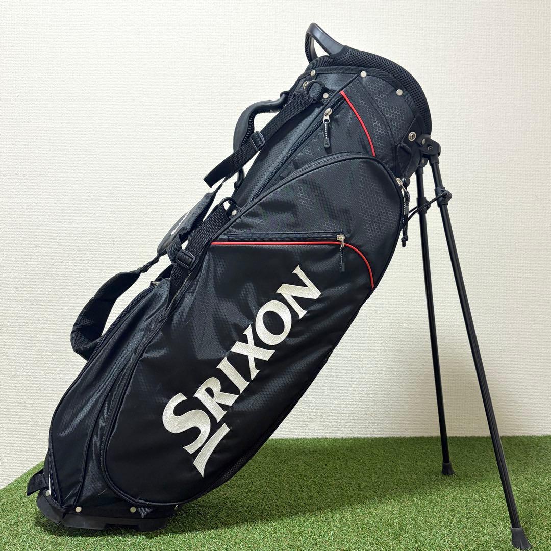 美品｜スリクソン　キャディバッグ　軽量　スタンド式　アスリート　黒　ブラック